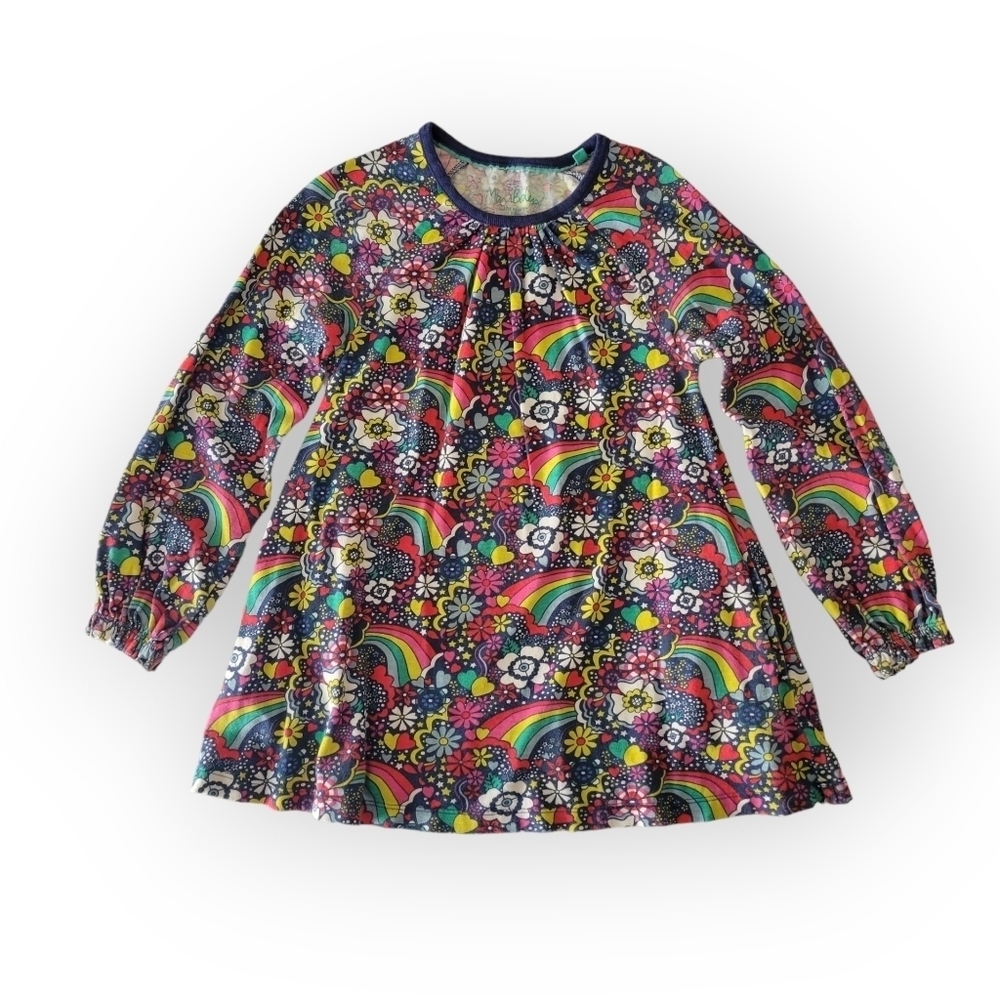 Mini Boden Flower Power Girls Tunic Dress 7-8